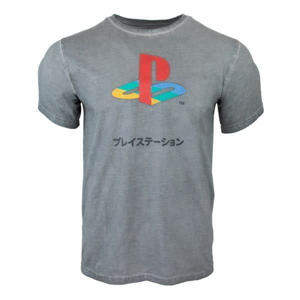 Officially Licensed PlayStation - PlayStation T-Shirt - Grey - Small