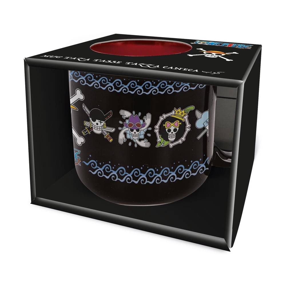 One Piece Skulls Anime Young Adult Breakfast Mug In Gift Box 415ml