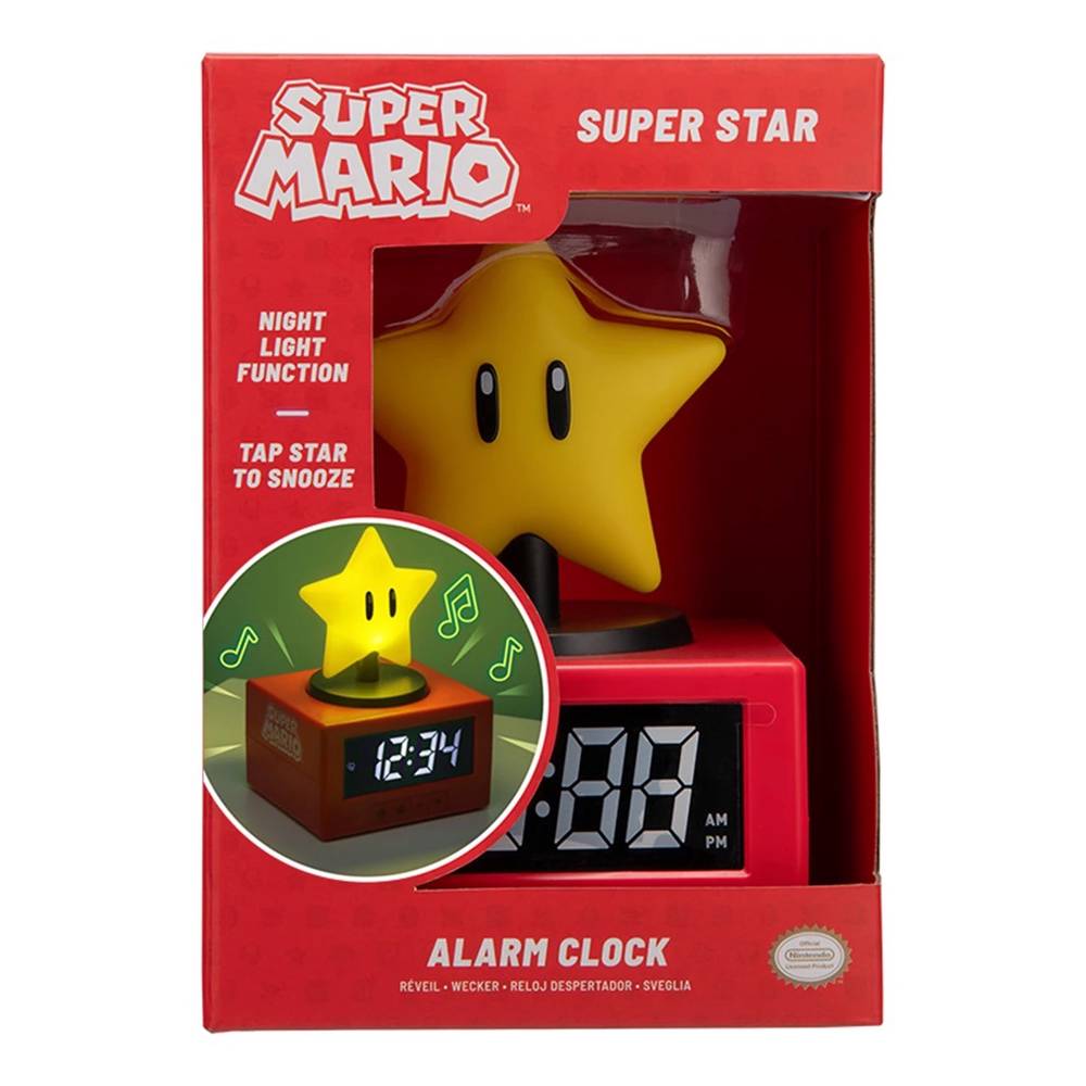 Super Star Super Mario Icon Alarm Clock
