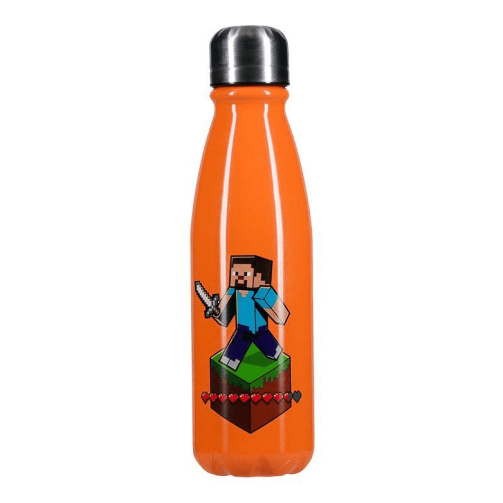 Minecraft Aluminium Water Bottle 600ml