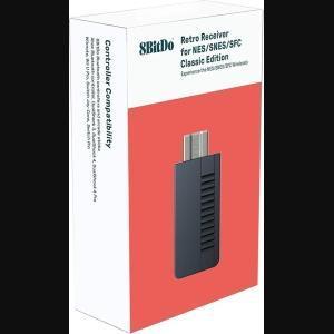 8BitDo: Retro Receiver - Classic Edition - Black (PS3/PS4/Wii/Switch/Xbox)