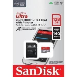 Memory card SanDisk Ultra microSDXC 128GB with Adapter