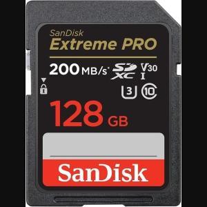 SanDisk Extreme PRO, SDXC card, UHS-I V30 128GB
