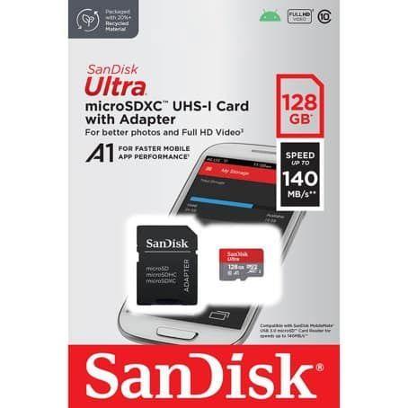 Memory card SanDisk Ultra microSDXC 128GB with Adapter