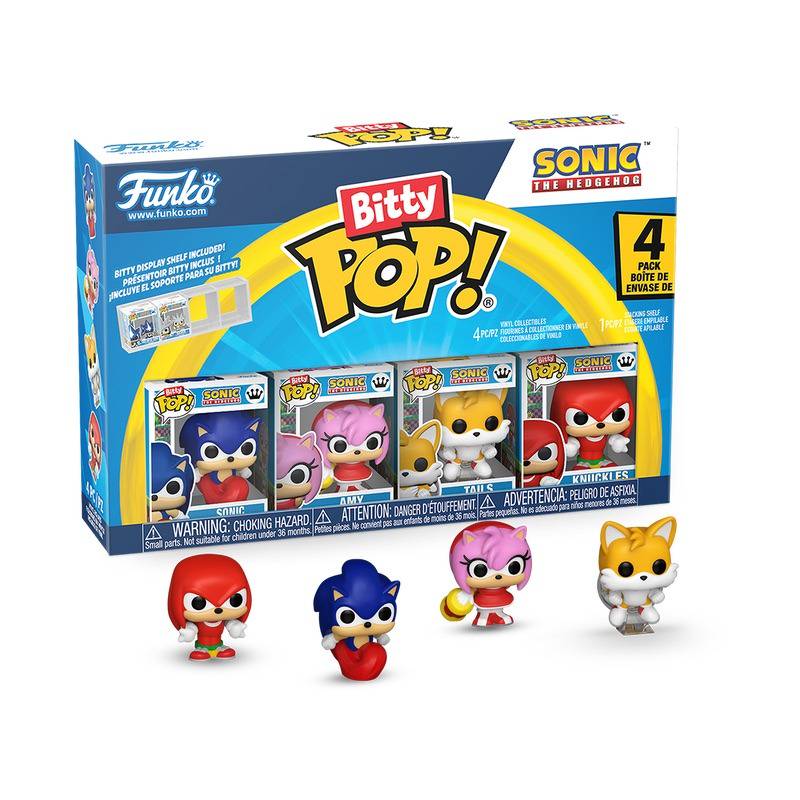 Bitty Pop! Sonic the Hedgehog 4-Pack: Sonic, Amy, Tails, Knuckles
