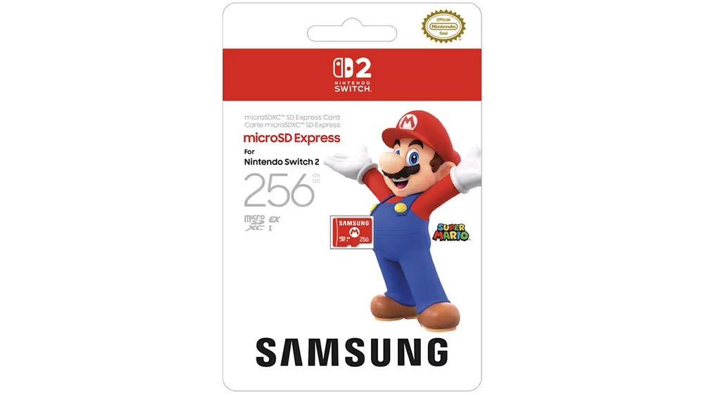 Nintendo Switch 2 mircoSD EXPRESS Card 256 GB SanDisk Mario Design