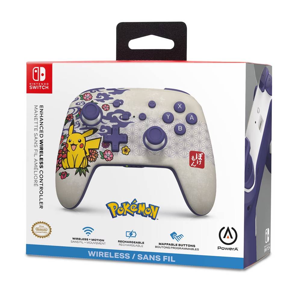 Switch Controller Enhanced Wireless Pikachu Blossom PowerA