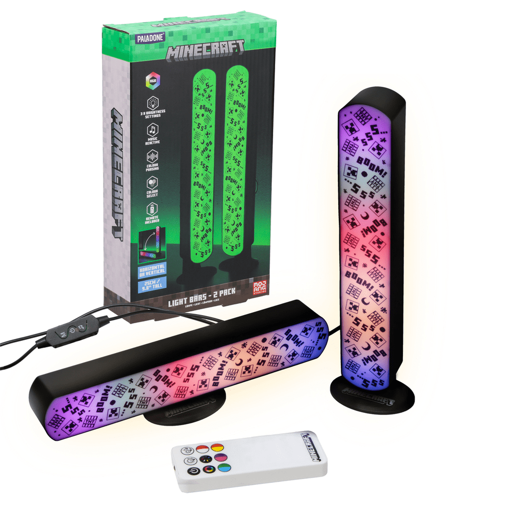 MINECRAFT LIGHT BAR SET OF 2 WITH REMOTE