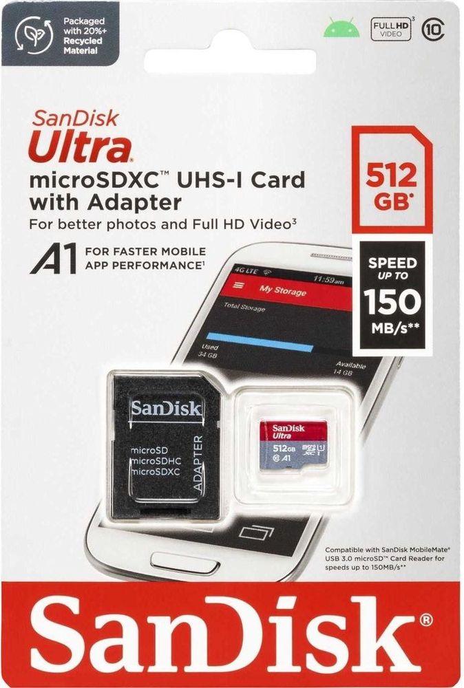 Memory card SanDisk Ultra microSDXC 512with Adapter