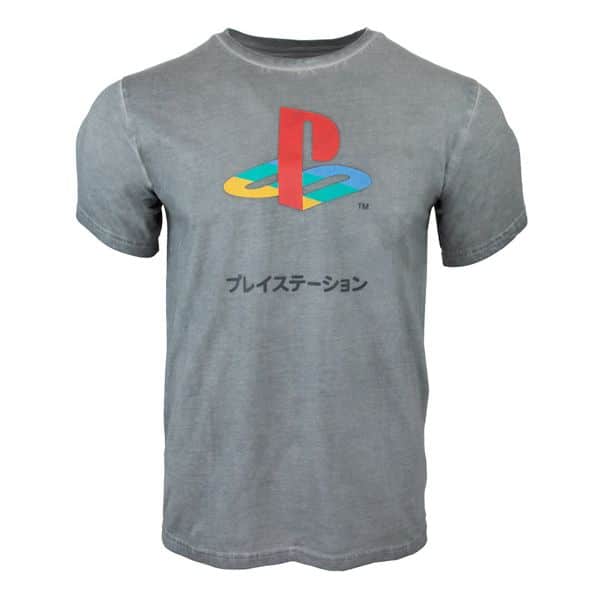Officially Licensed PlayStation - PlayStation T-Shirt - Grey - Small