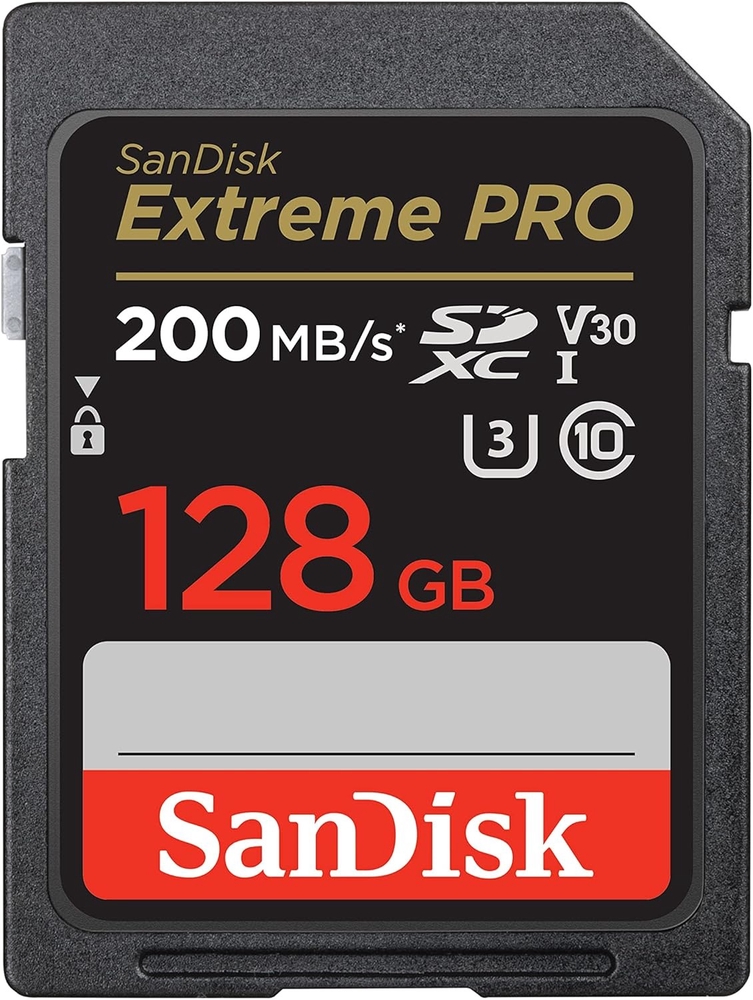 SanDisk Extreme PRO, SDXC card, UHS-I V30 128GB