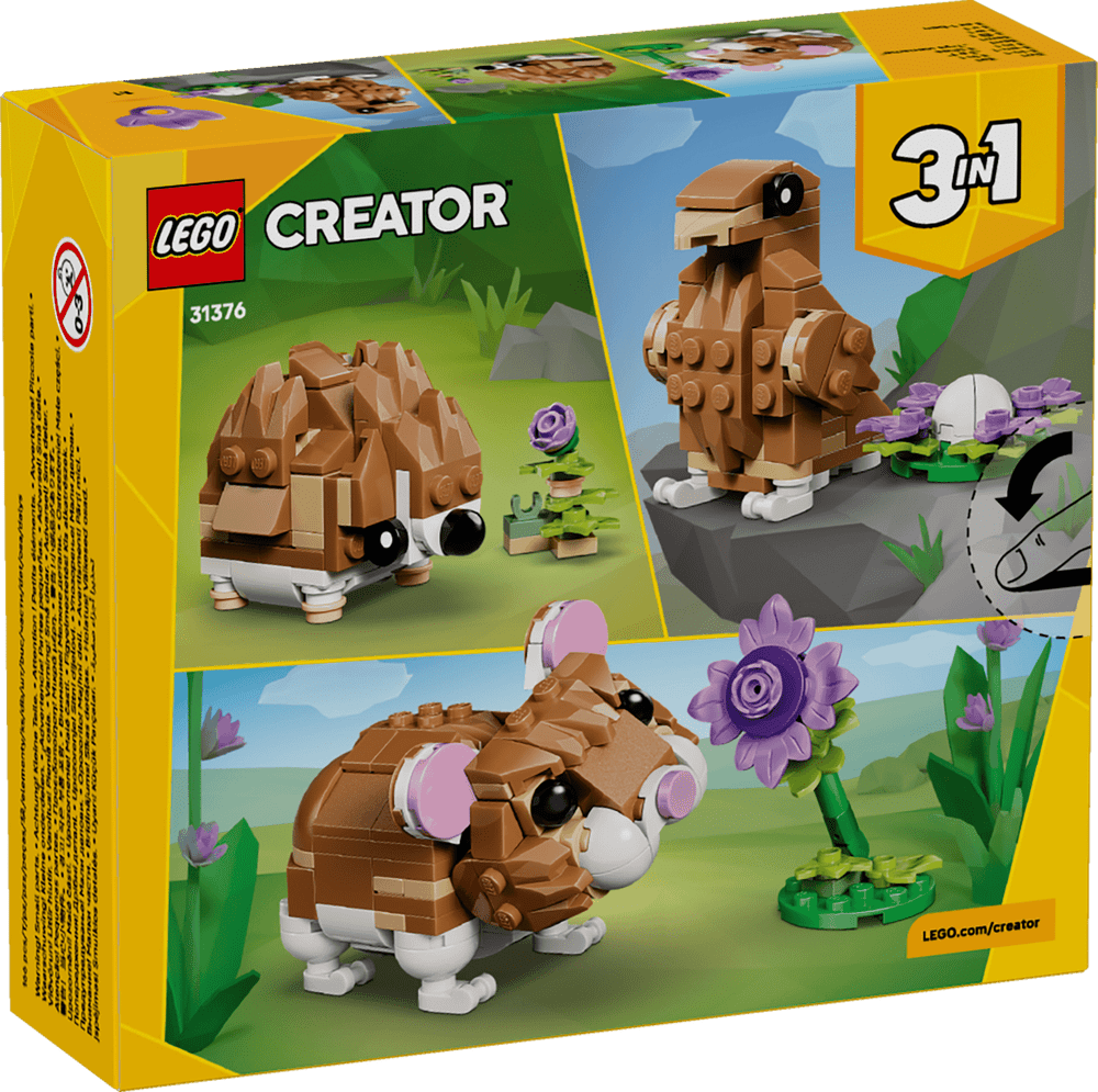 Lego Creator Cute Hamster With A Flower