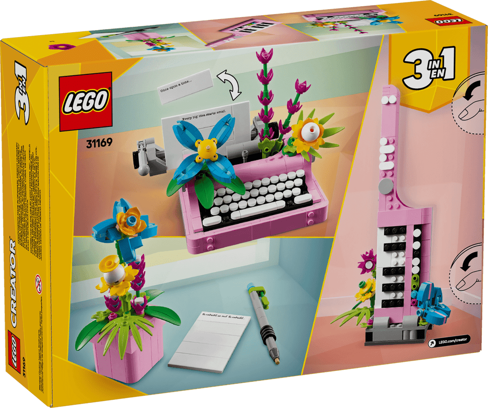 Lego Creator Typewriter With Flowers 31169