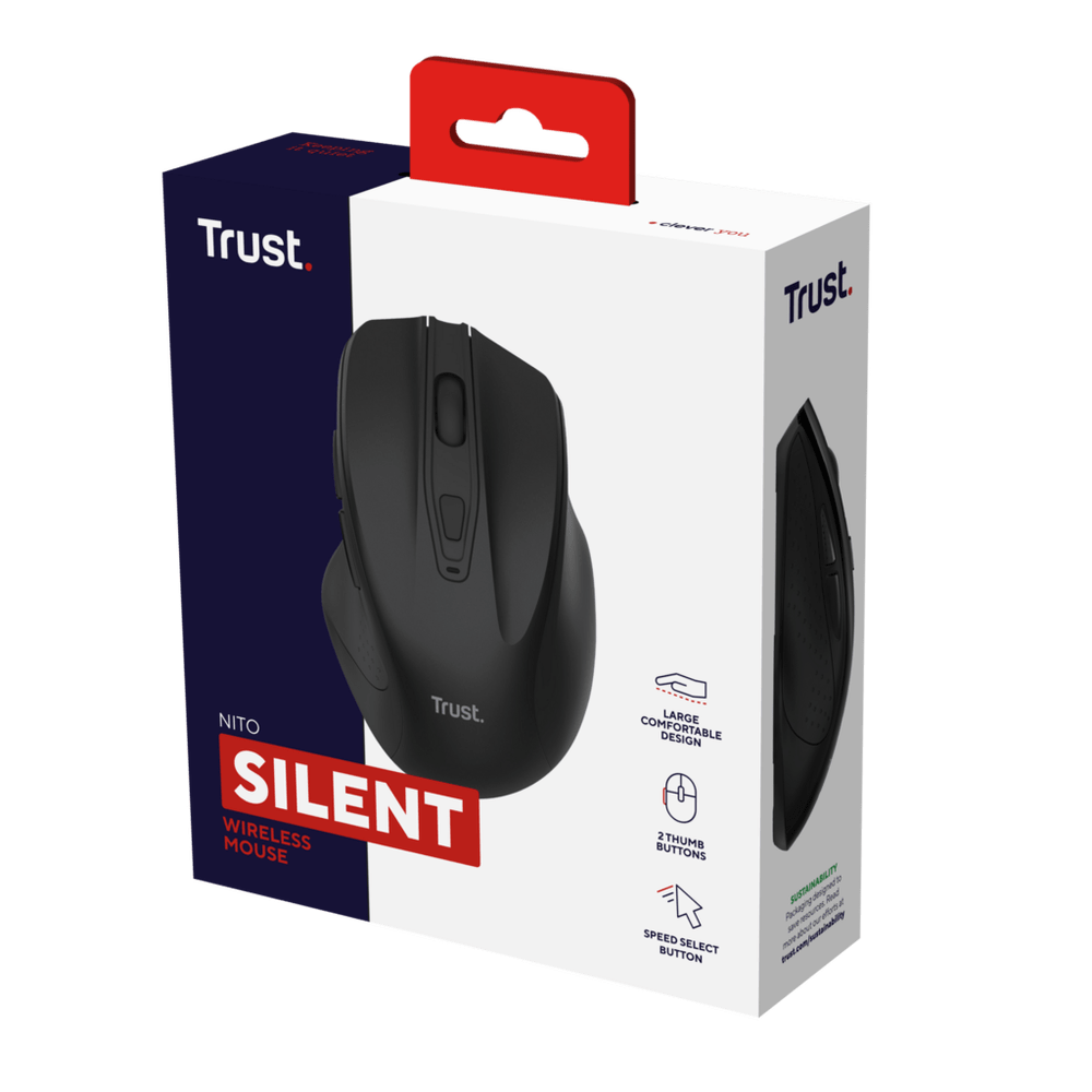 Trust Nito Silent Wireless Mouse black