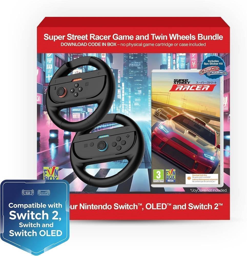 Super Street Racer Game And Twin Wheels Bundle Nintendo Switch